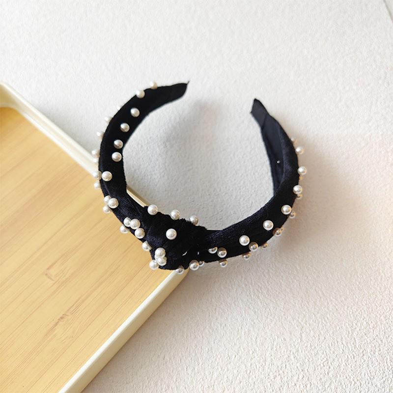 Bohemian Style Wide Knotted Fabric Headband for Women