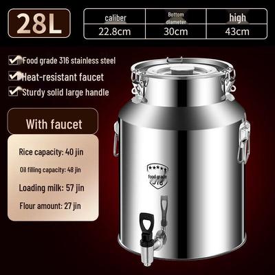 Stainless Steel Food Grade Storage Barrel