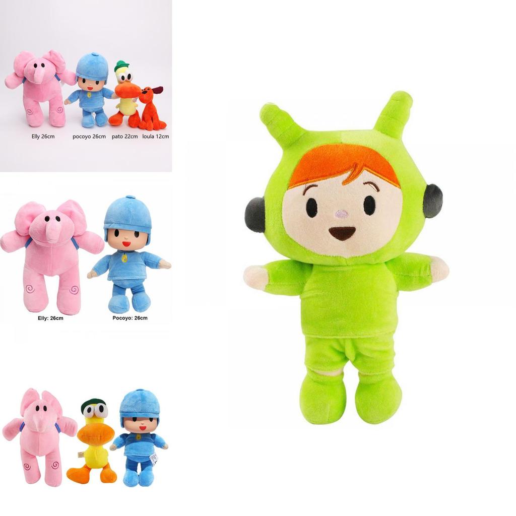 Adorable Pocoyo Elly Pato Loula Sleepy Bird Soft Plush Stuffed Figure Toy Doll Gift For Kids