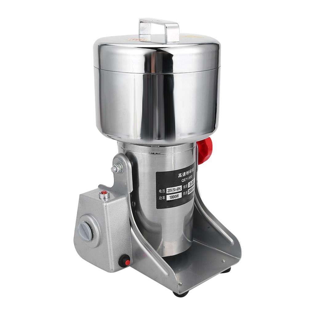 500g High Speed Electric Grinder Stainless Steel Food Medicine Spices Mill Grinding MachineUS Plug