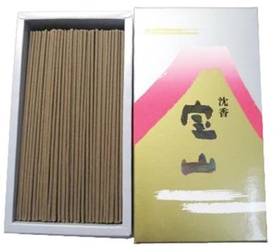 Awaji Baikundou Premium Räucherstäbchen Agarholz Rose Natürliches Agarholz Räucherwerk Perfekt für Geschenke und Stäbchen, Houzan, 65g, (Jinkou), Sticks, Geräuchert, 14cm,