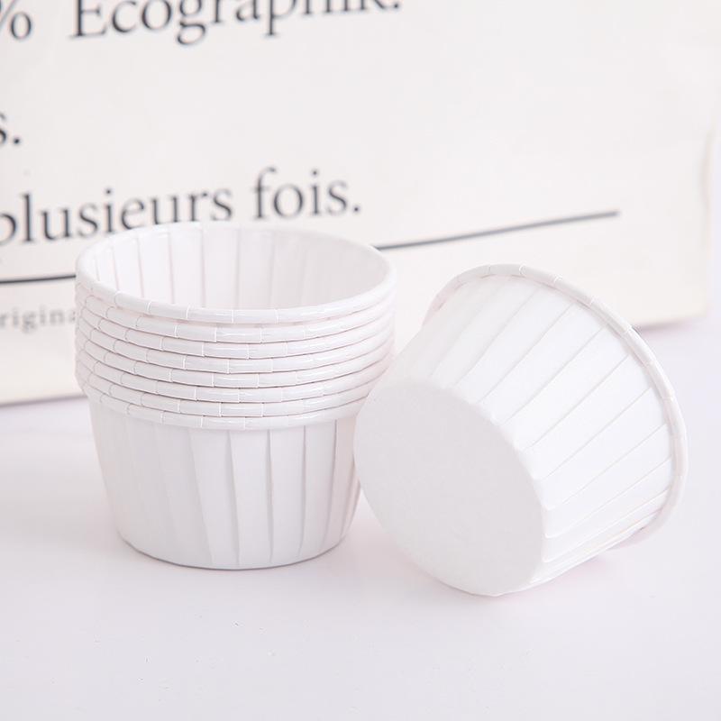 Roll Mouth Cup High Temperature Resistant 50 PCs Thick Baking Cup Baking Cups Medium Large Cake Gold and Silver Cake Paper Cups