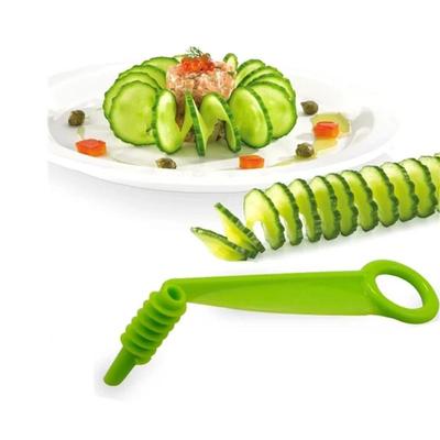 2 szt. Ostrze SpiralSlicer Ręczna krajalnica Krajalnica Ogórek Marchewka Ziemniak Warzywa Spirale Nóż Narzędzie Kuchenne Losowy Kolor Dropshipping