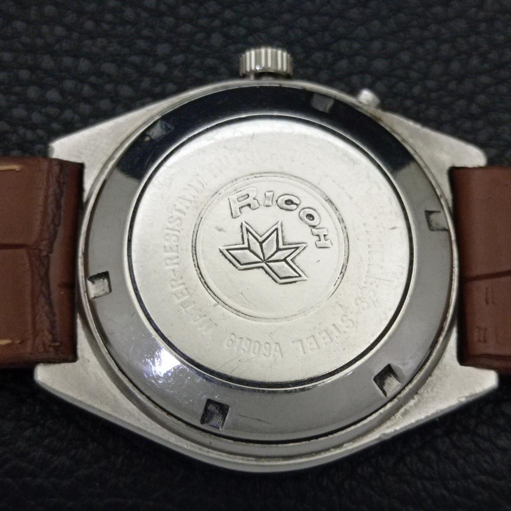 Ricoh R31 AUTOMATIC VINTAGE JAPAN MENS WHITE COLOR DIAL WATCH A701935-5 R207-a701935