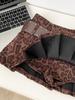 Women's High-Waist Leopard Print A-Line Mini Skirt - Retro Spicy Girl Style, Autumn/Winter, Slimming, Anti-exposure Pleats