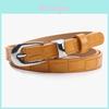 Fashion Womens Pu Leather Belt With Stone Texture For Casual And Office Wear