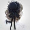 Punk Rose Flower Hairpin With Lace Hat Design Cosplay Costume Hair Clip For Teens Adult Theme Occasion Photography Wear