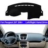 Car Dashboard Cover Non slip pad For Peugeot 207 206+ Dashmat Carpet Cape Car Dash Mat Sun Shade Pad Anti-UV Cushion