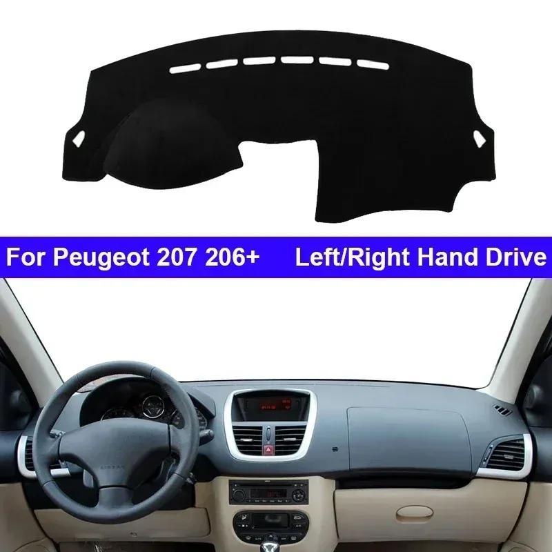 Car Dashboard Cover Non slip pad For Peugeot 207 206+ Dashmat Carpet Cape Car Dash Mat Sun Shade Pad Anti-UV Cushion