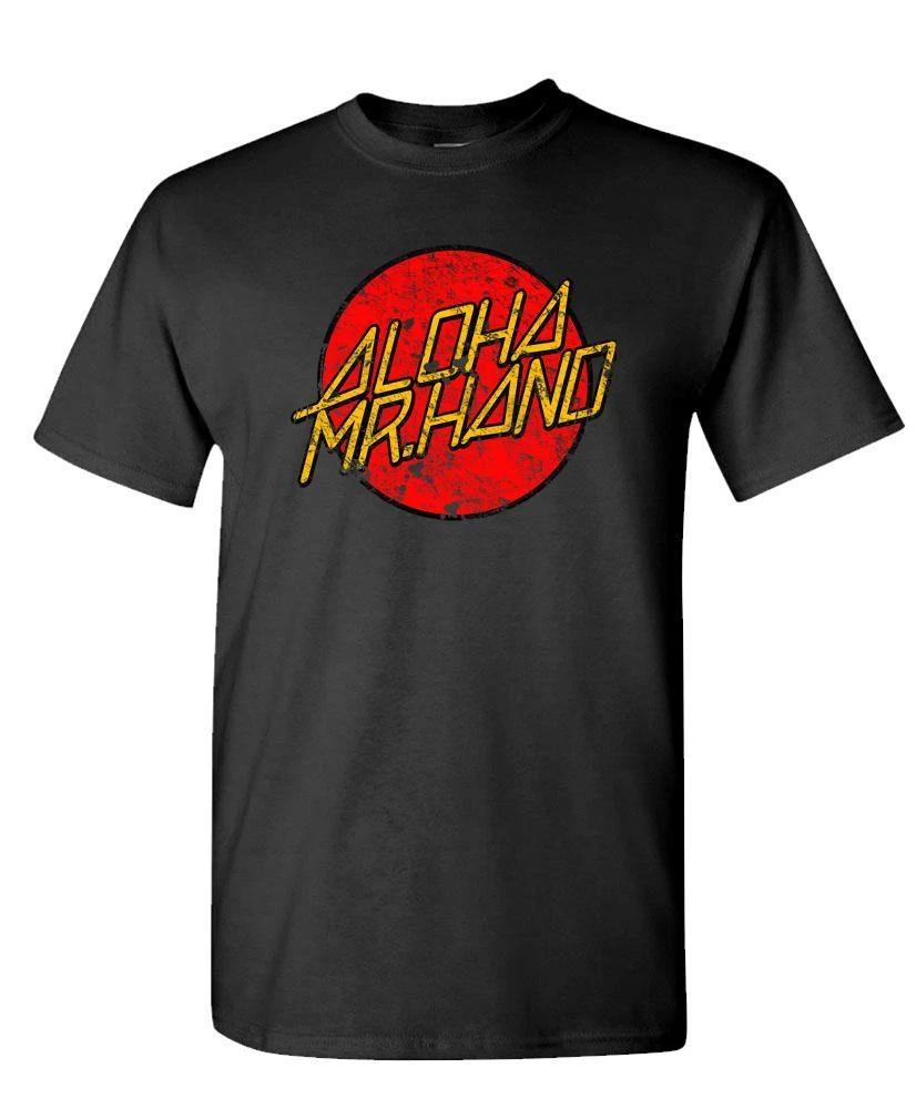 ALOHA MR. HAND - Unisex Cotton T-Shirt Tee Shirt L