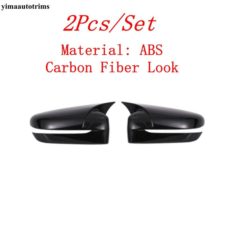 Outer Side Door Rearview Mirror Rear-view Decoration Cover Trims For BMW 5 6 Series GT G30 530I 2017 - Exterior Accessories