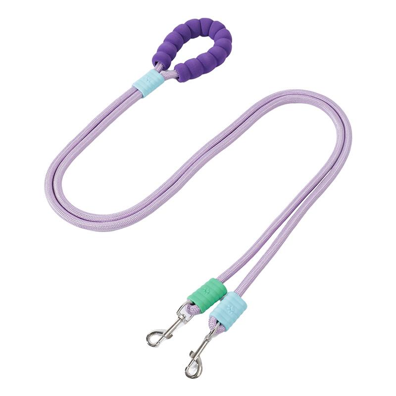 Comfortable Foam Handle Pet Leash for Dog Dopamine Versatile Outdoor Walking Anti-escape Double Dog Harness Collar Para Perro