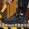 Men's Steel Head Safety Shoes Puncture And Smash Resistant Lightweight Sole Breathable Upper for Outdoor Workshop Work Shoes