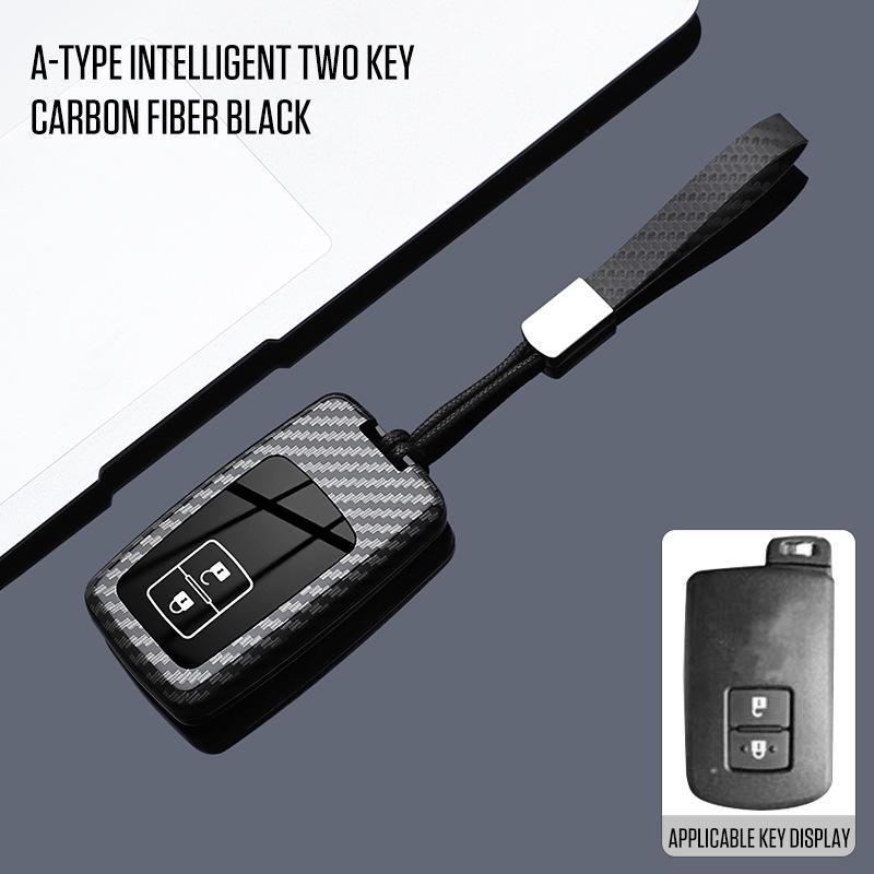 Housse de clé premium pour Toyota Land Cruiser, Prado, Prius importés