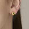 Mimij 925 Silver Buffing Ball Earrings S