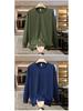 Men's Long-Sleeve Fleece-Lined Hoodie T-Shirt - Solid Color, Round Neck, Plus Size for Spring & Autumn