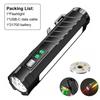 Neueste wiederaufladbare EDC-Taschenlampe mit RGB-Seitenlicht 1600 Lumen Tragbare Taschenlampen USB-C für Outdoor Notfall Arbeit