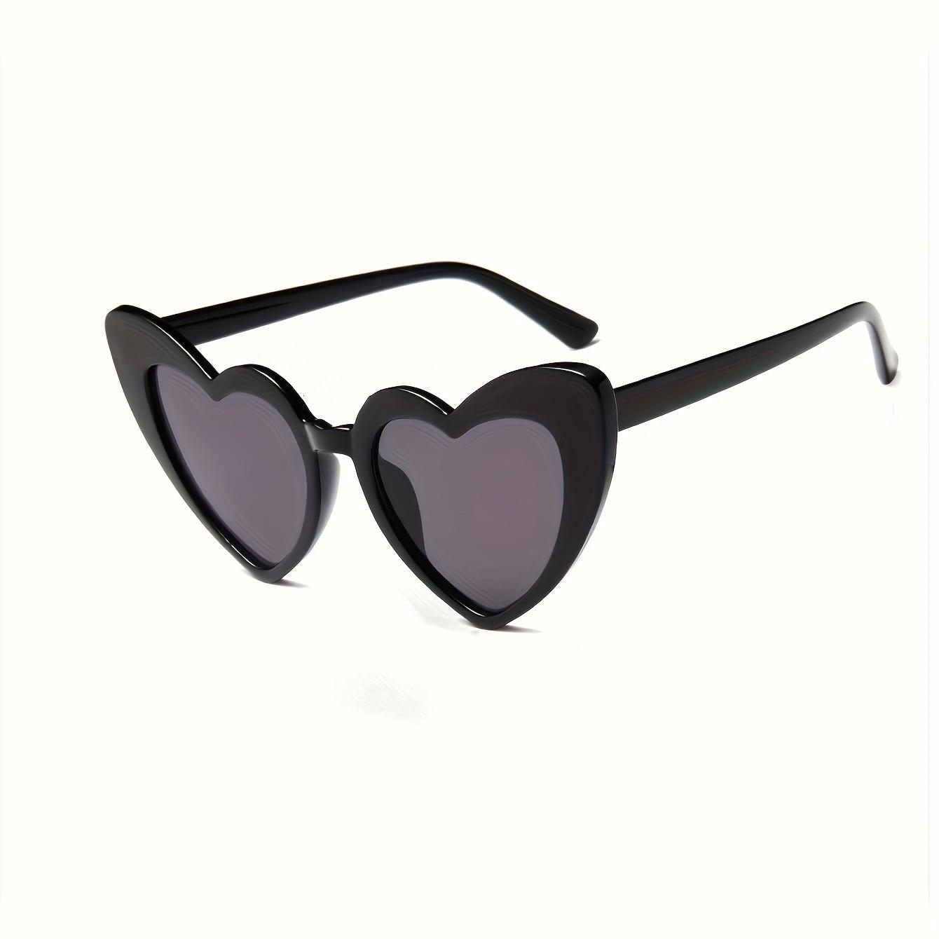 

1 шт. Окуляри з ефектом зміни світла та любові, нічні сонцезахисні окуляри у формі персикового серця для жінок