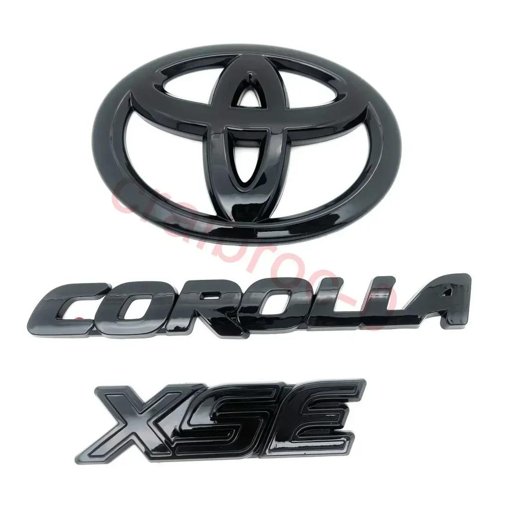 Hatchback Only Gloss Black Out OVERLAY EMBLEM Fit 2019-2024 Suitable for TOYOTA COROLLA XSE