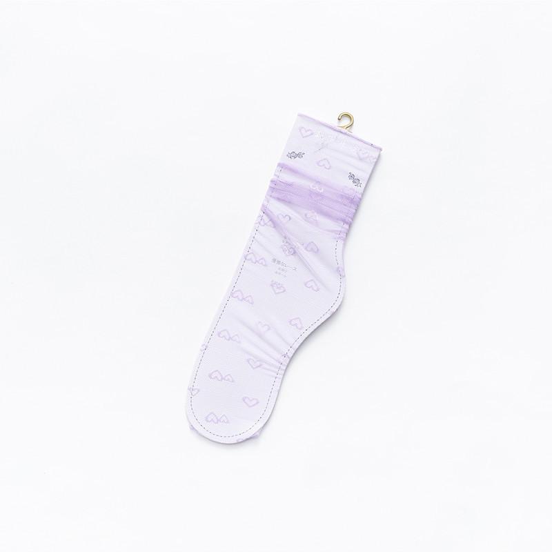 Calcetines transparentes de mujer con estrellas de colores, ultrafinos, de nailon, sueltos, largos, de verano, de malla con encaje