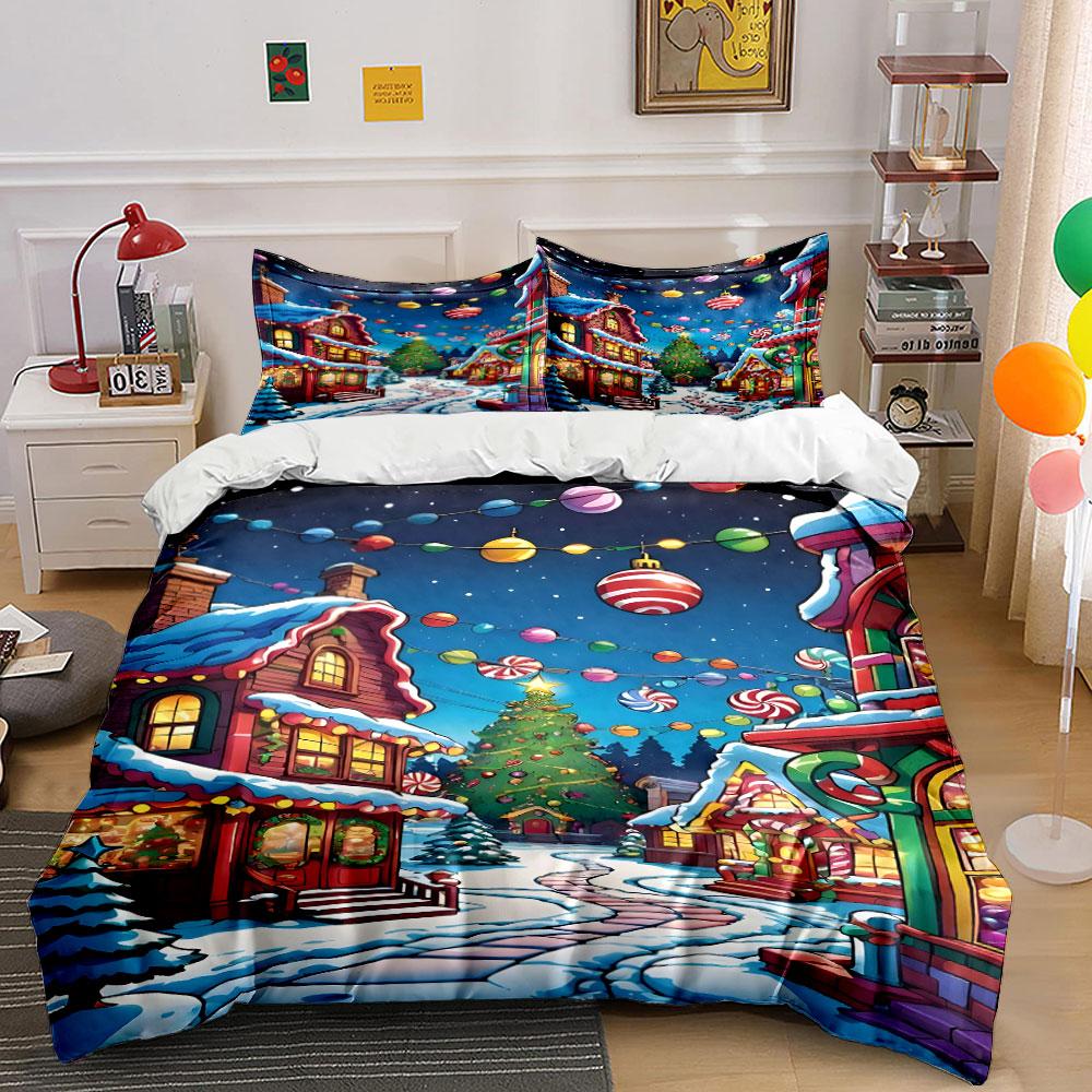 Whimsical winter wonderland Bedding sets Duvet cover sets Duvet covers Pillowcases(1*Duvet Cover 2*Pillowcases without duvet insert)