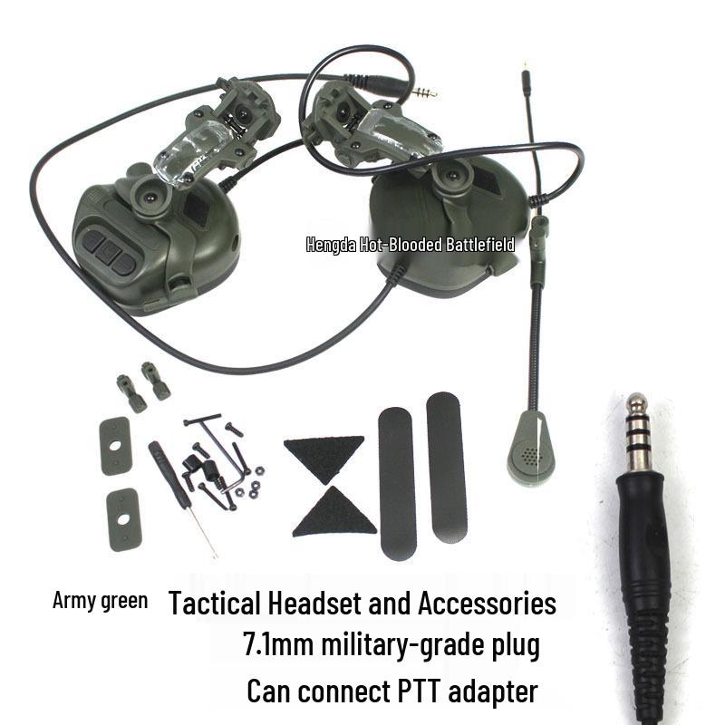 C5 Tactical Noise Reduction Headset with Helmet Rail Mount & PTT Integration.