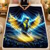 Flannel BlanketFenerbahce Warm Soft Throw Blanket for Indoor Sofa Bed Living Room Use