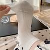 White Socks Women'S Summer Thin Mesh Breathable Short Socks Cotton With Sandals Ballet Tube Socks Ultra-Thin Summer