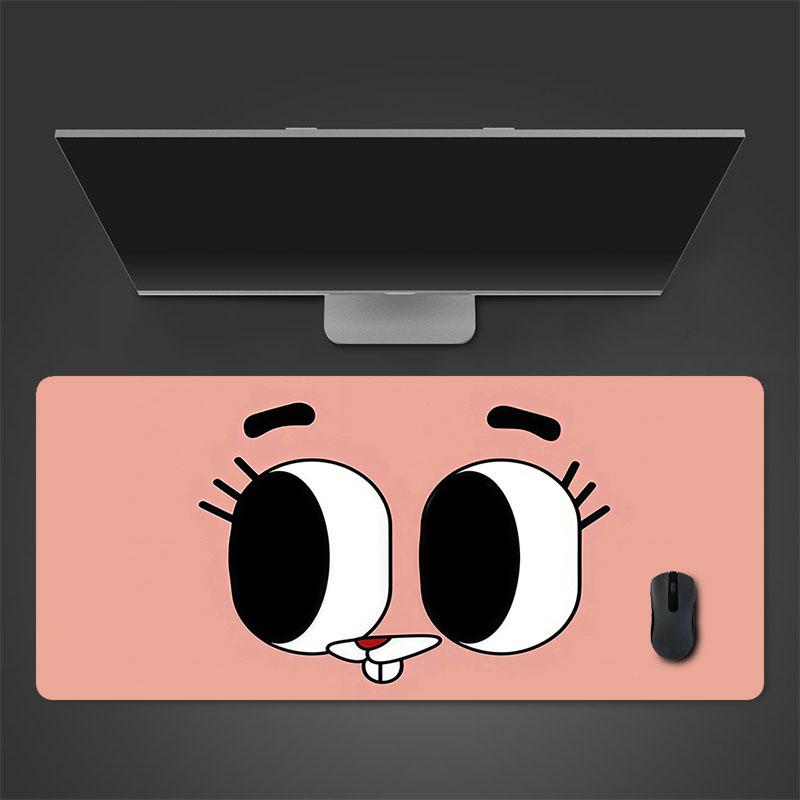 Anais Gumball Mouse Pad, Large Gaming Desk Mat, Non-slip XXL Mousepad for Laptop & Tablet, Mini PC Playmat with Stitched Edges