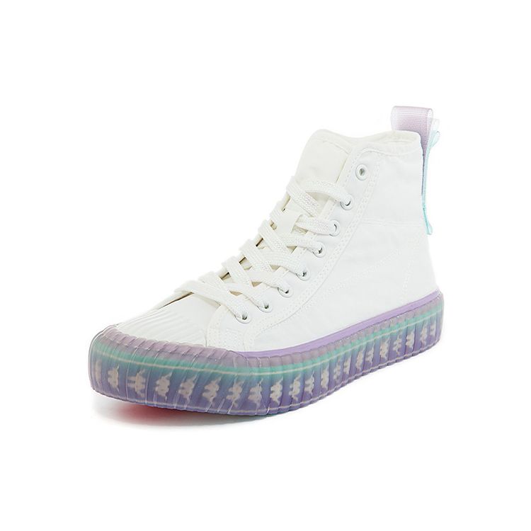 Kappa Casual Comfortable High-Top Skate Shoes Unisex Sneakers White Blue K0C45VS15-012A