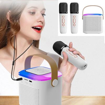 1-2 Wireless Microphone Karaoke Machine Portable Bluetooth 5.3 PA Speaker System MP3 Player Karaoke Machine For Kids Adults Home
