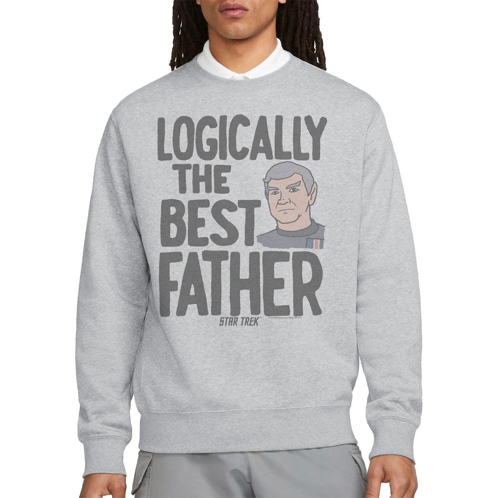 STAR TREK Unisex Adult Logically the Best Father Sweatshirt