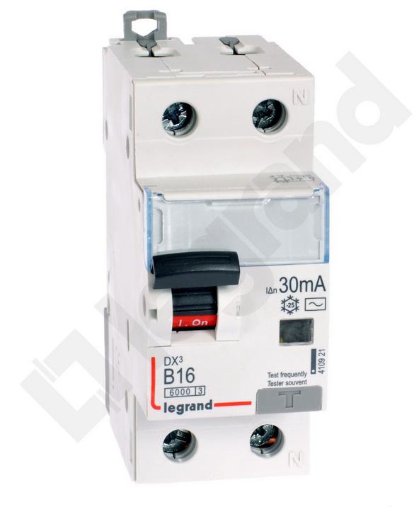 Differential circuit breaker 2P 16A B