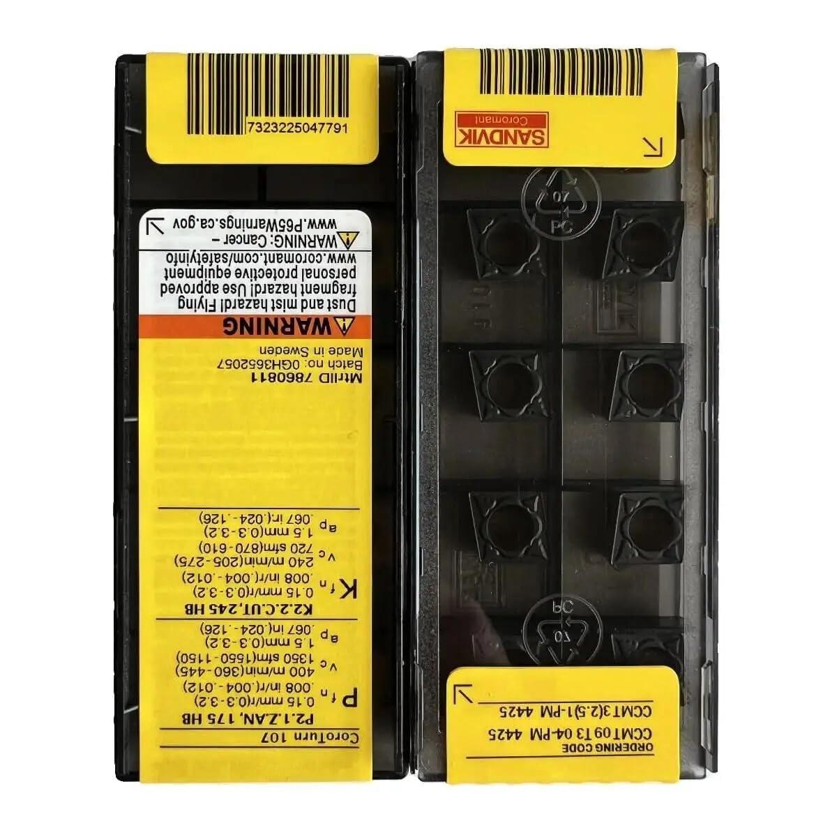 

Original Sandvik / CCMT09T304-PM 4425 / CNC lathe carbide blade 10 PCS