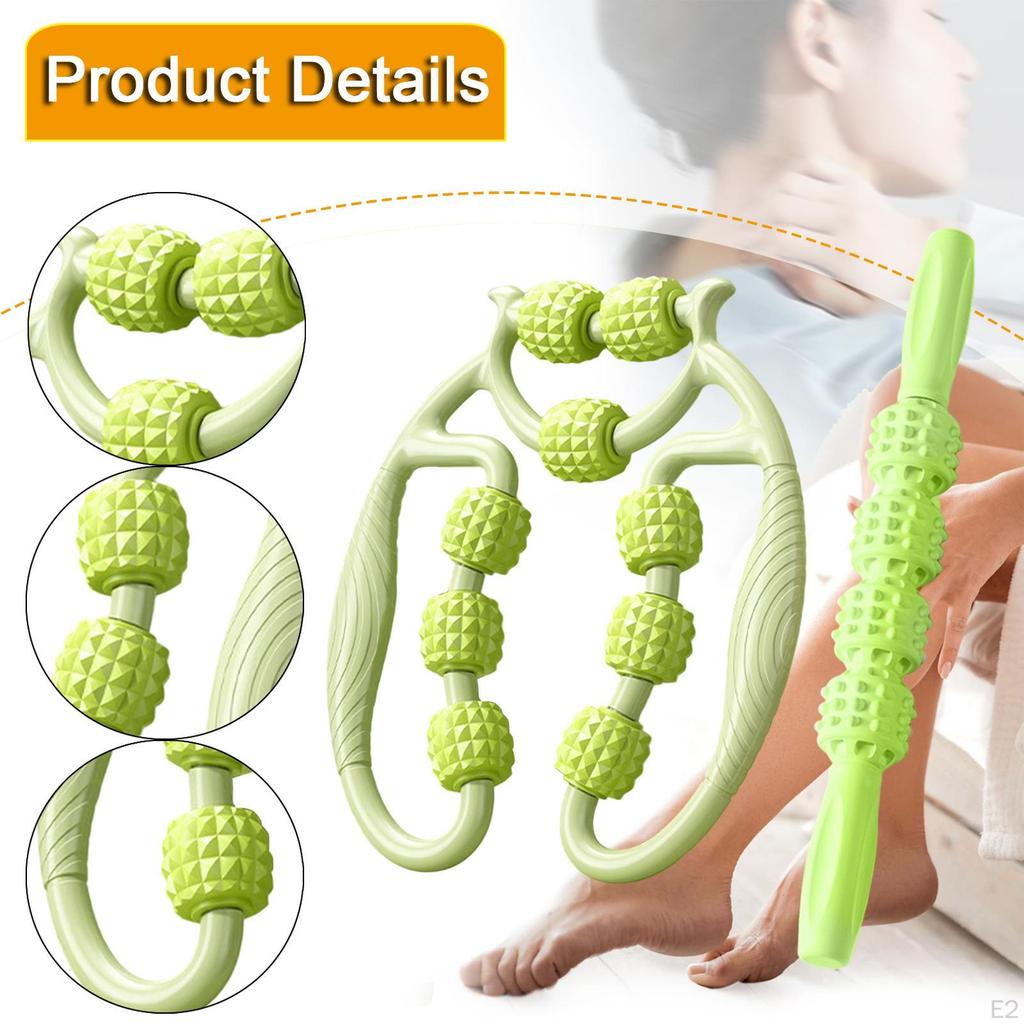 2 Pieces Circular Leg Gripper Massage Roller Portable Manual Muscle for Fitness Suitable