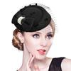 Fascinators Hat for Women Ladies 20s 50s Vintage Pillbox Hat Bridal Wedding Cocktail Tea Party Headwear with Veil
