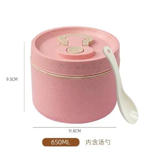 1100ml Healthy Material Lunch Box Wheat Straw Japanese-style Bento Boxes Microwave Dinnerware Food Storage Container Meal Prep
