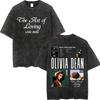 Vintage Washed The Art of Loving Tour Print Tshirt Casual Loose Cotton Tshirts Men Women Fashion ONeck Street T Shirts