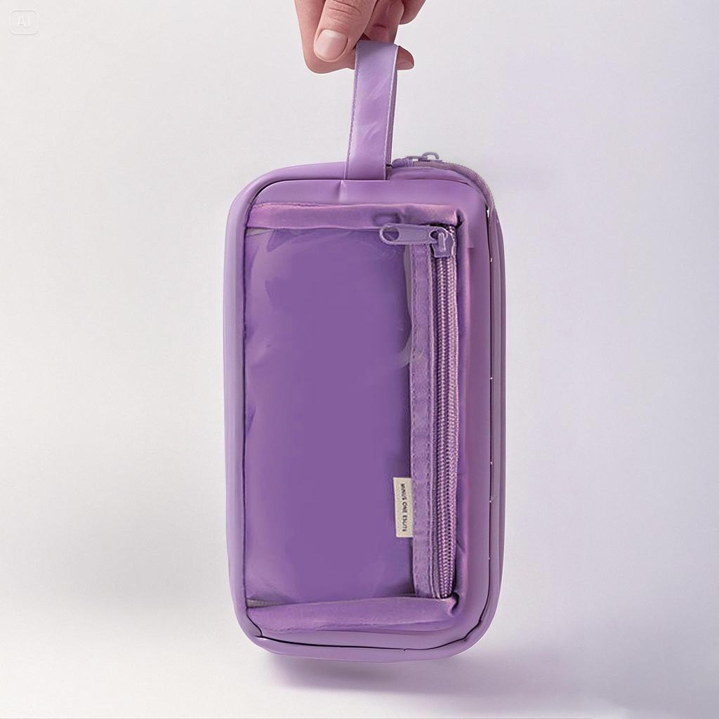 IPOCHI Pencil Pencil Pen Large Zipper Popular Storage Business Elementary School Middle School High School Women Case, Case, Pouch, Capacity,