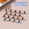 10Pcs/Lot Kawaii Rainbow Erasers Student Pencil Rubber School Stationery Cute Cartoon Mini Rainbow Bridge Eraser for Kids Gifts