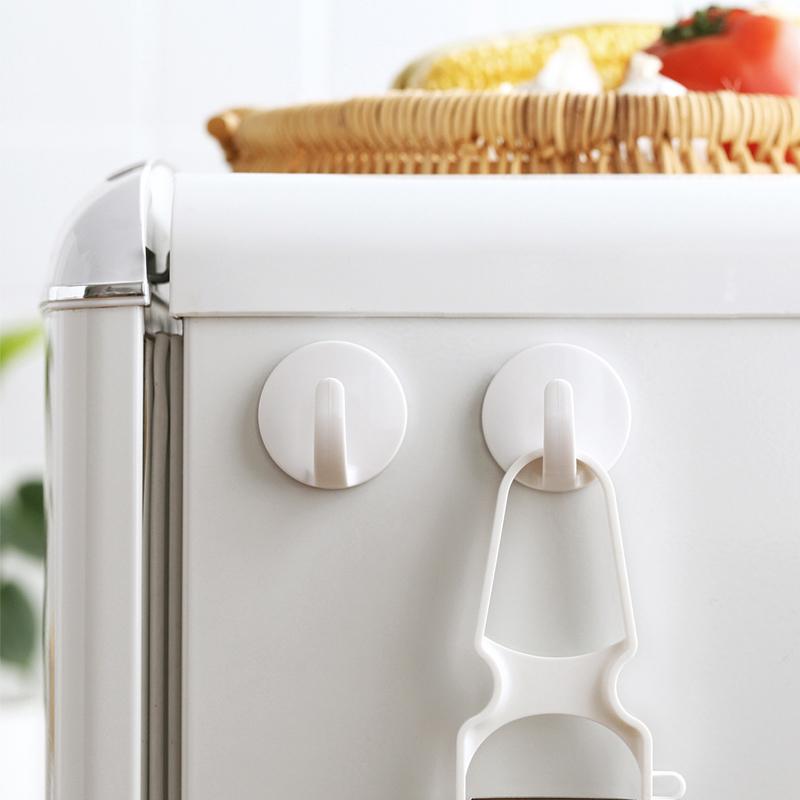 2 ks Magnetický háček Bez vrtání Magnet na ledničku Závěsný háček Kuchyňové dveře Nástěnný Závěsný Víceúčelový Magnet Skladovací háčky