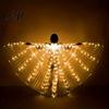 LED Belly Dance Wings Light Up for Adults Kids Glowing Halloween Costume Performance Props Colorful with Lights Luminous Foldable Stage Shows