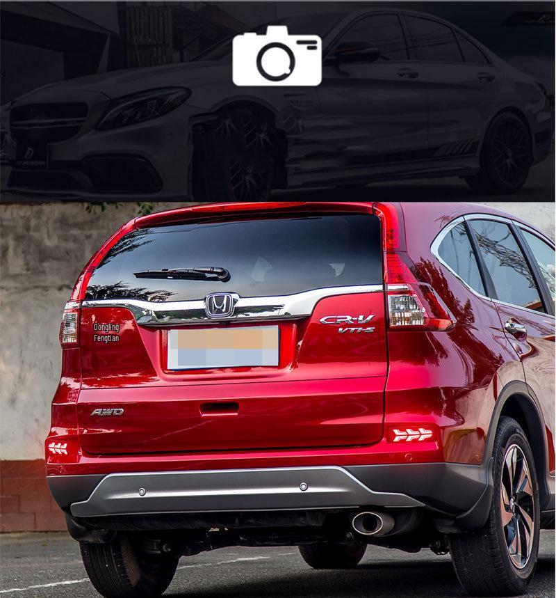 Sequential LED Turn Signal & Brake Light for 15-16 Honda CRV Rear Bumper Reflector Modification