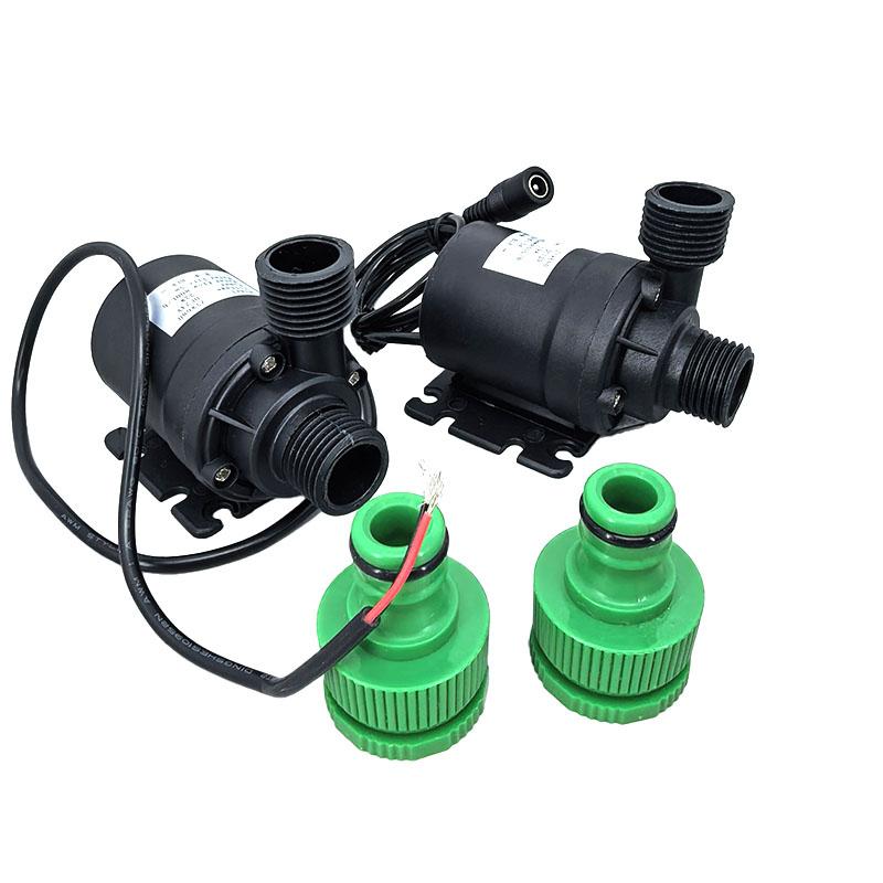 DC 12V 24V High Voltage Ultra-quiet Solar Water Pump Lift 5M 800L/H Brushless Motor Submersible 2pin Wire Circulating Connector