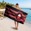 Nottingham Forest Custom Beach Towel, Personalized Name Text Print, Football Logo Soft Quick‑Dry Towel Holiday Gift