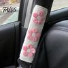 Cute Flower Seat Belt Cushions Floral Pads for Car, Soft Mesh Shoulder Skin Friendly Seatbelt Padding Strap Covers, Comfortable Universal Protective