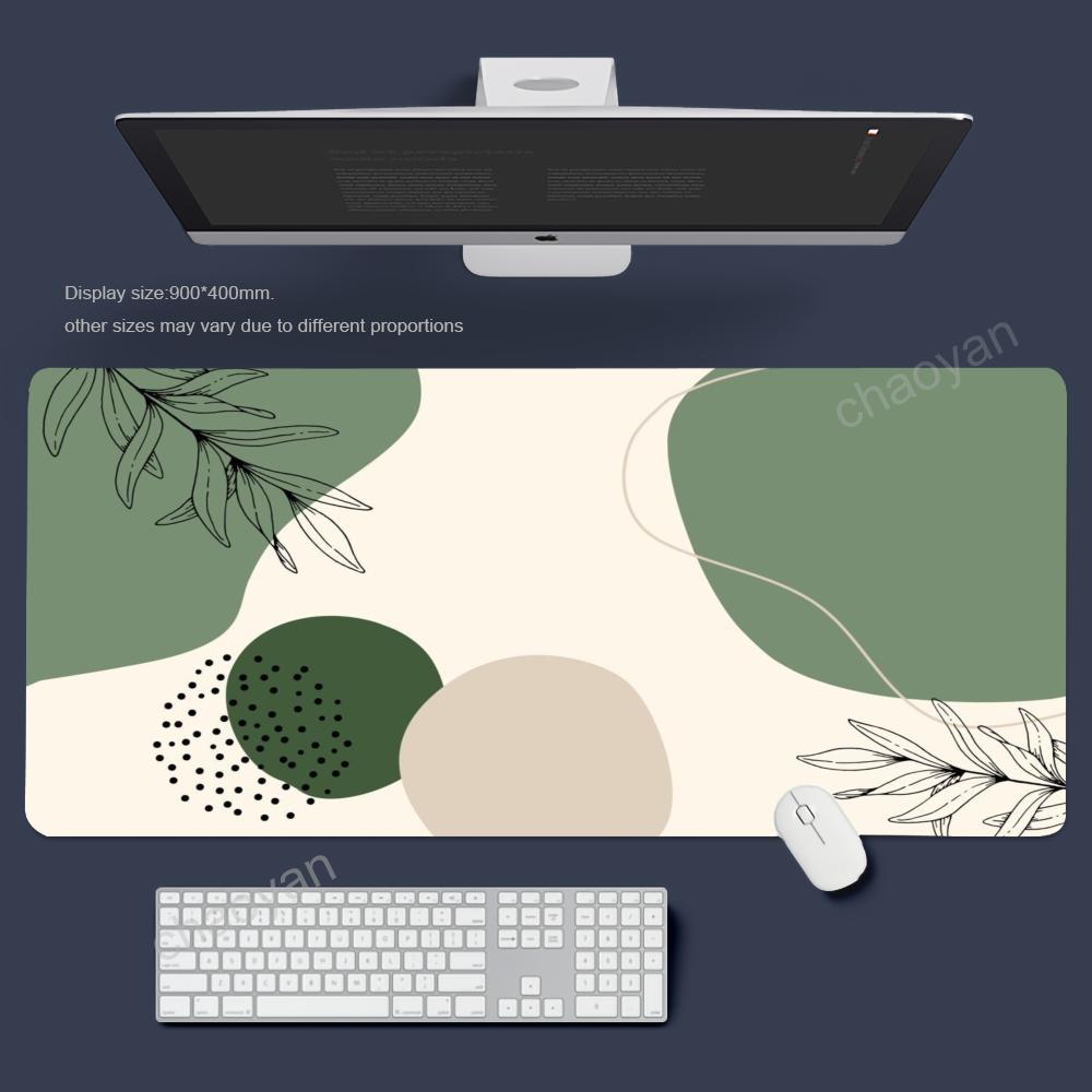Flowers Plants Mouse Pad Large Computer Office Game Table Mats XXL Rubber Antislip Gaming Keyboard Mousepads Long Desk Pads