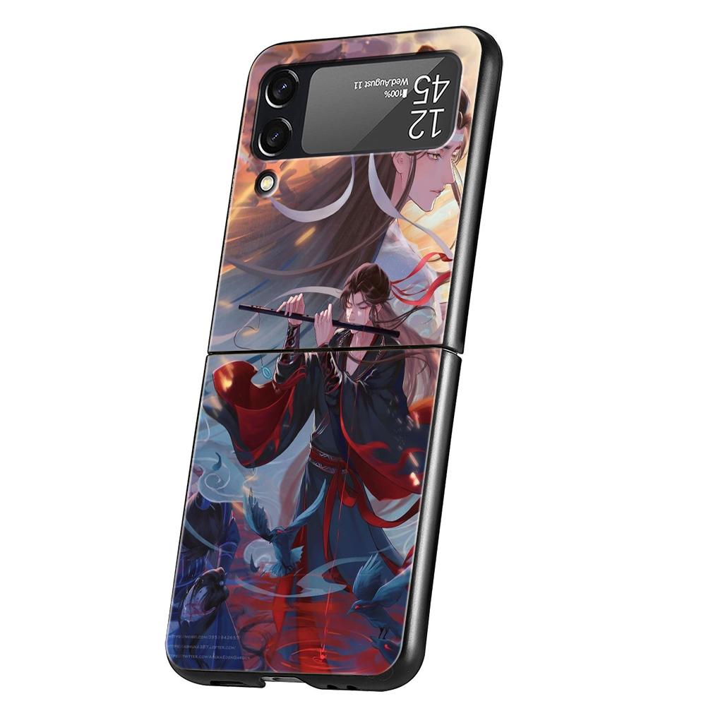 

Жесткий ПК чехол для телефона Samsung Galaxy Z Flip 7 6 5 4 Черная крышка для Galaxy Z Flip 3 Складной Великий Мастер Демонического Культивирования Z Flip 3