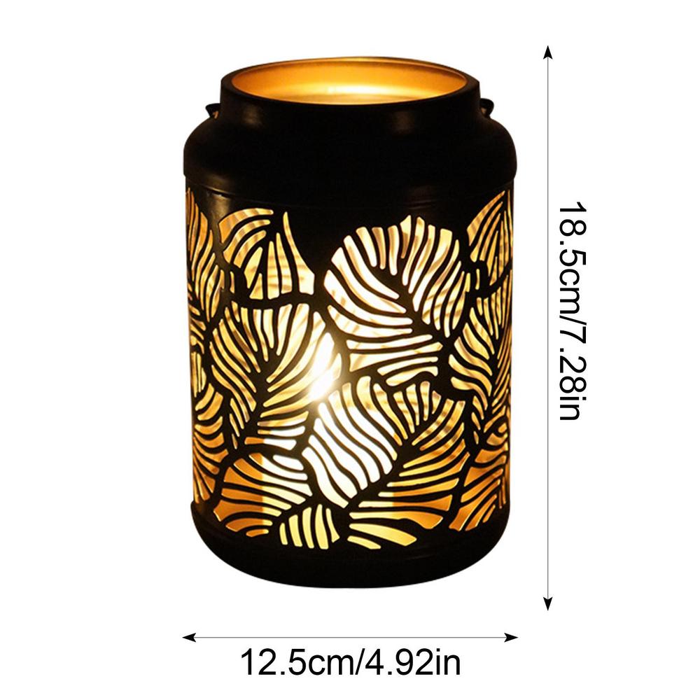 Metal Candle Holder Hollow Candlestick Ornament Table Centerpiece Decorative Candle Holder For Home Living Room Dinner Ornament