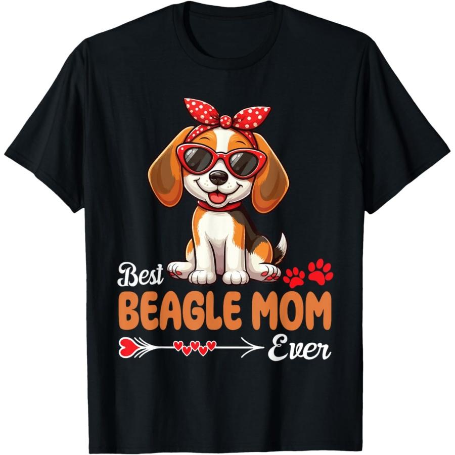 Cute Dog Best Beagle Mom Ever Mama Mother Life Fur Baby Love T-Shirt XXXXXL